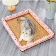 thumbnail image 4 of Esterilla de ratán tejida para dormir de verano para gatos, sofá cama, esterilla refrescante para mascotas, para perros pequeños, gatos, gatitos, cachorros, cojín para cama, 4 of 5