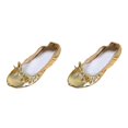 thumbnail image 1 of Pantuflas Qarigey para Entrenamientos y Actuaciones Zapatillas de Ballet de Cuero Elegante Dividida Talla 39, 1 of 1