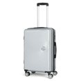 thumbnail image 2 of 3 Piece Silver Luggage Set Abs Hardside Spinner Wheel Suitcase, 2 of 6