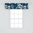 thumbnail image 2 of Floral Design Window Valance, Romantic Vibes Hibiscus Pattern with Reduncles of Spring Print, Curtain Valance for Kitchen Bedroom with Rod Pocket, 54" X 18", Lavender Blue Apple Green, by Ambesonne, 2 of 2