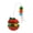 Red, variant on Homenest Self-Righting Cat Tumbler Toy with Feathers and Wobble Ball, 360° Rolling Teaser for Indoor Cats, Interactive Play for Kittens, Weighted Base, Boredom Relief, Green