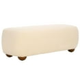 thumbnail image 4 of Safavieh Whitley Wood Rectangular Ottoman With Wood Legs in Cream / Brown, 4 of 9