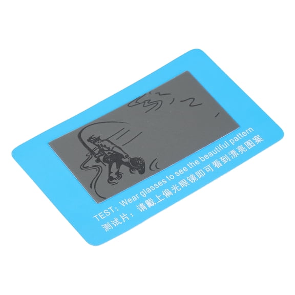Polarized Glasses Card, Polarization Sunglass Tester