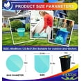 thumbnail image 3 of XIQIYY Large Garbage Bags 13 Gallon/49 Liter,0.98 Mil Thicken Tall Kitchen 50L Trash Bags for Lawn Kitchen,Home,Office,Green,60 Counts Light Green (Fits 10-15 Gallon Bins), 3 of 6