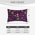 thumbnail image 6 of Daiia Mardi Gra2 Bedding Waterproof Pillow Protector Zippered Queen – Bed Bug Proof Pillow Encasement-16"x24", 6 of 9