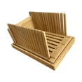 thumbnail image 2 of Rebanadora de pan de bambú de primera calidad, guía plegable para rebanar pan, rebanadora de pan Manual, rebanadora de pan para hornear, rebanar cocin estilo B, 2 of 9