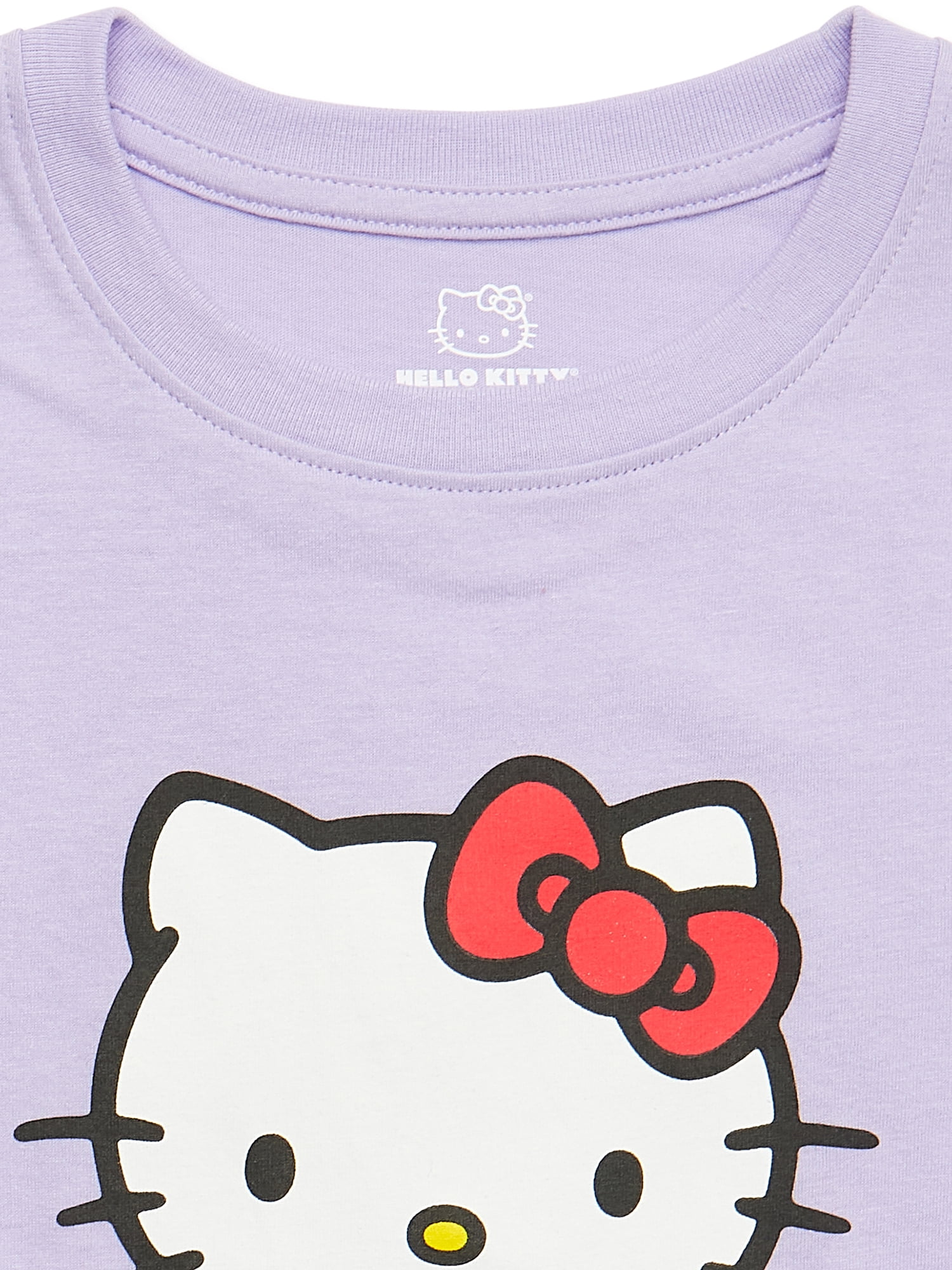 Hello Kitty Girls Graphic T-Shirt with Short Sleeves, Sizes 4-16