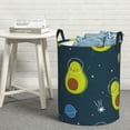 thumbnail image 5 of Goofa Avocado in Space Printed Circular Hamper,Laundry Basket with Handles,Storage Baskets Foldable,Large Capacity Laundry Hamper-Small, 5 of 8