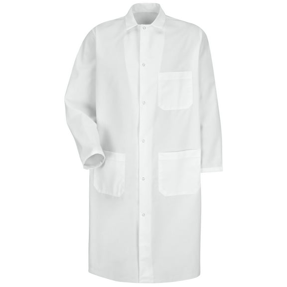 Red Kap Gripper-Front Spun Polyester Butcher Coat