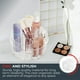 thumbnail image 4 of Organizador de maquillaje giratorio pequeño Masirs: una solución de almacenamiento de cosméticos pequeña pero espaciosa con múltiples compartimentos. El carrito de maquillaje giratorio perfecto para t, 4 of 5