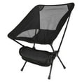 thumbnail image 2 of Silla plegable ligera Cola para acampar Asiento de pesca alta carga portátil Negro, 2 of 8