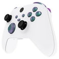 thumbnail image 3 of eXtremeRate No Letter Imprint Custom Full Set Buttons, Chameleon Green Purple Bumpers Triggers Dpad ABXY Buttons for Xbox Core Wireless Controller, 3 of 7