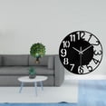thumbnail image 2 of Figura de escritorio,Estatua de pavo real en estante,escritorio,decoración del hogar,Reloj de pared grande,Reloj de pared acrílico silencioso y moderno,Reloj de pared grande para, 2 of 8