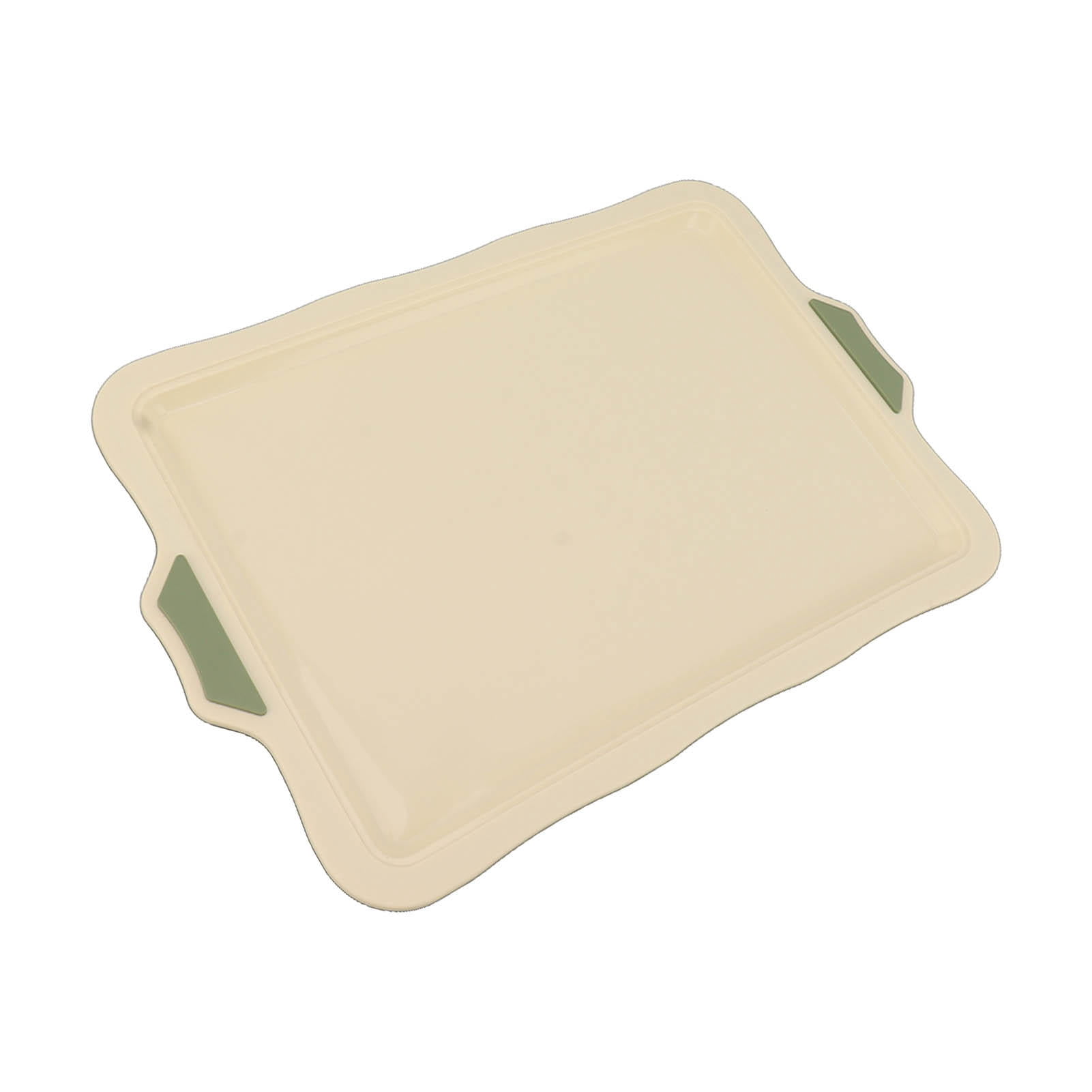 YAHHU Silicone Baking Sheet Pan – Flat Base, Non‑Stick, Heat‑Resistant 16.9" x 11" Cookie & Cake Tray for Home Baking