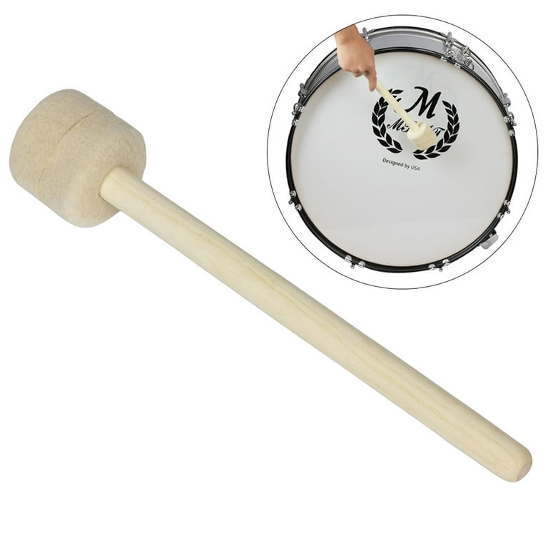 Drum Sticks Mallet Mallets Marching Bass Felt Drumsticks Xylophone Wood Timpani 5A 7A Head Cymbal, Size: 32.5
