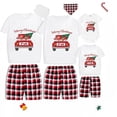 thumbnail image 2 of Pijamas familiares a juego de Navidad, diseño exclusivo de Are All Your Gnomies, conjunto de Pijamas cortos de Feliz Navidad, 2 of 3