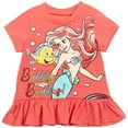 thumbnail image 2 of Disney Princess Ariel Big Girls T-Shirt Leggings and Scrunchie 3 Piece Outfit Set Infant to Big Kid, 2 of 5