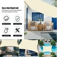 thumbnail image 4 of AYAMAYA Waterproof Shade Sail Patio Awning Outdoor Pool Garden Sun Canopy Shelter Cover, 4 of 11