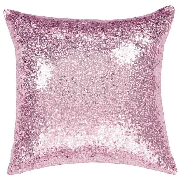 Decorative Square Shiny Sparkling Comfy Sequin Throw Couch Pillow Cover