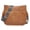 Brown, variant on BIMZUC Women PU Leather Shoulder Bag Wide Strap Casual Crossbody Messenger Bag for Travel, Shopping, and Everyday Use, Grass Green, 11x10.6x3.9 Inches