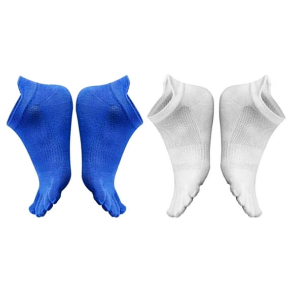 HOMEMAXS Short Toe Socks for Men Wearing Made of Cotton Assorted Color Comfortable and Breathable 2 Pairs