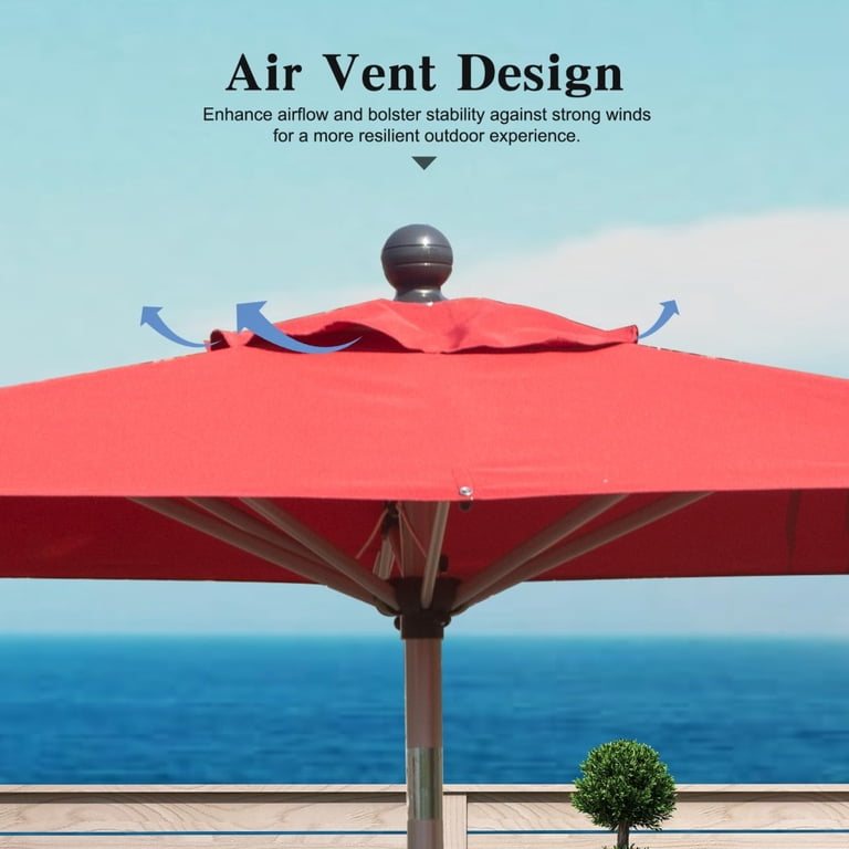 best cantilever outdoor patio umbrella 9x12 FT Rectangular Aluminum Outdoor Patio Double Top Cantilever Offset  Umbrella with Weight Base - On Sale - Bed Bath & Beyond