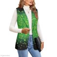 thumbnail image 2 of Chririnla St. Patrick's Versatile Sleeveless Business Waistcoat for Work Spring, Loose Fit Women's Sleeveless Waistcoat Vest, 2 of 11