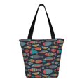 thumbnail image 3 of Fotbe Colorful Fish Pattern Beach Tote,Shoulder Handbag,Spacious Tote Bag,Lightweight Travel Bag,Versatile Shopping Bag, 3 of 9