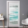 thumbnail image 3 of Non-Adhesive Static Cling Window Tint, Teal Grey Ombre Window Privacy Film Frosted, Abstract Art Oil Painting Modern Insulated Windows Frosted Films for Living room, 35.4 x 78.7 Inches, 3 of 9