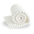 Continental Sleep, 1” Convoluted Egg Shell Foam Mattress Topper, Twin