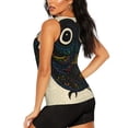 thumbnail image 3 of Gaeub Owl with Mandala Women's Workout Tank Tops Lightweight Sleeveless Shirts for Women for Athletic Running Tennis Yoga - Medium, 3 of 9