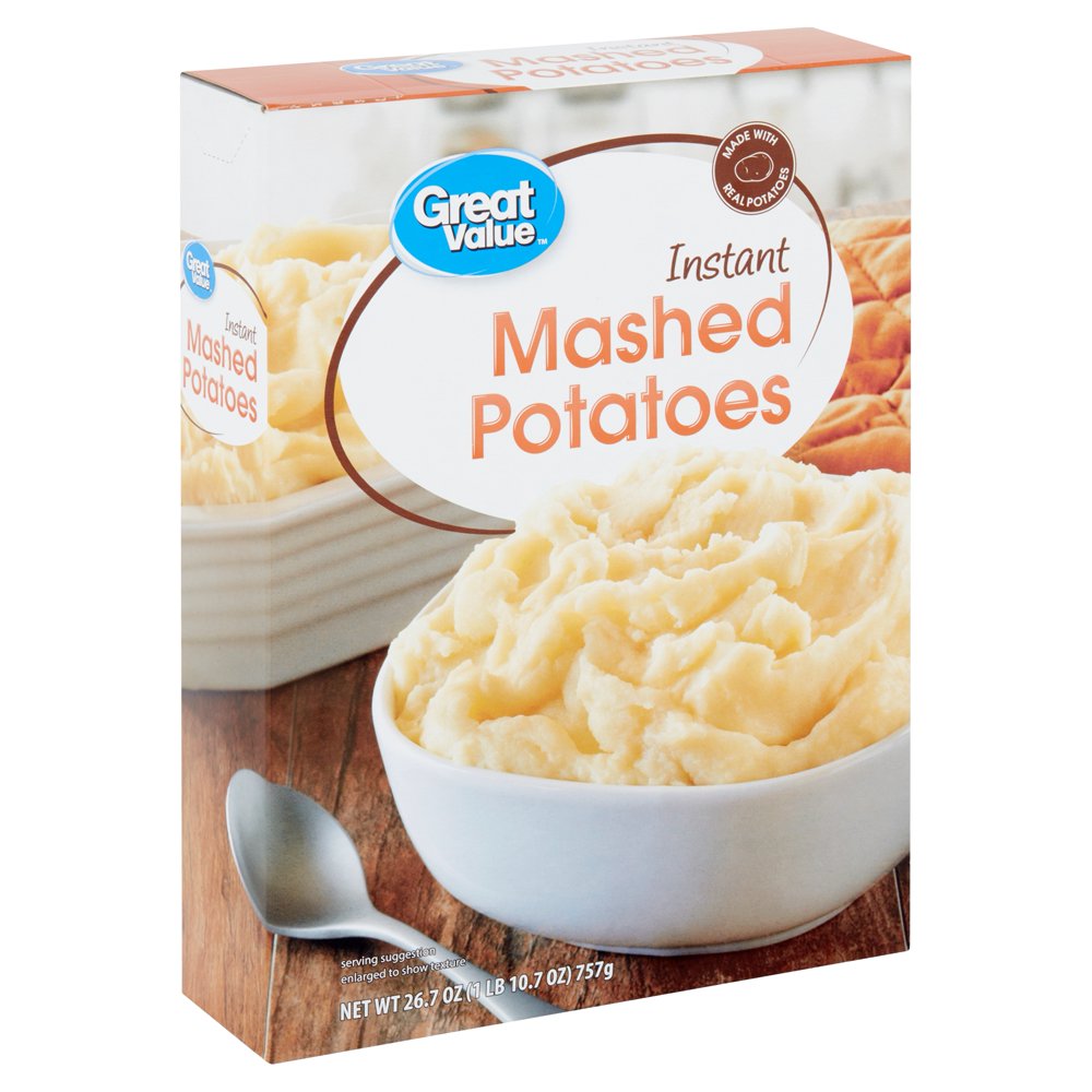 Great Value Instant Mashed Potatoes, 26.7 Oz