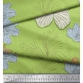 thumbnail image 2 of Soimoi Tissu Popeline de Coton Imprimé Fleurs de Lys au Mètre 42 Pouces de Large, 2 of 3