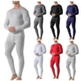 thumbnail image 6 of Chiccall Mens Thermal Underwear Set Crew Neck Long Sleeve Shirt & Legging Cold Weather Base Layer for Men, 6 of 6