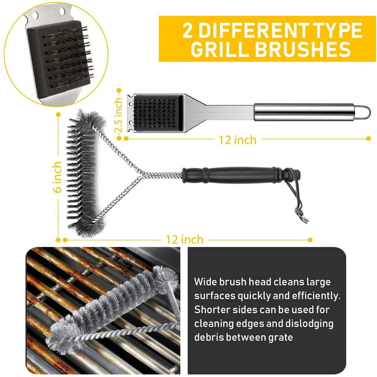 34PCS BBQ Grill Accessories Tools Set, Stainless Steel Grilling