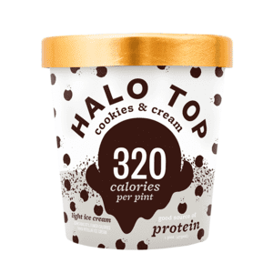 Halo Top, Cookies & Cream Ice Cream, Pint (8