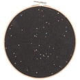 thumbnail image 1 of EeaseCA Round Badge Brooch Pennant Display Wall Hanging Pin Display Glitter Board Pin Holder Pin Collection Display Embroidery (Black), 1 of 7