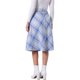 thumbnail image 3 of Faldas de cuadros para mujer Inspire Chic con cinturón, de cintura alta, en línea A, de longitud media, M, azul claro, 3 of 6