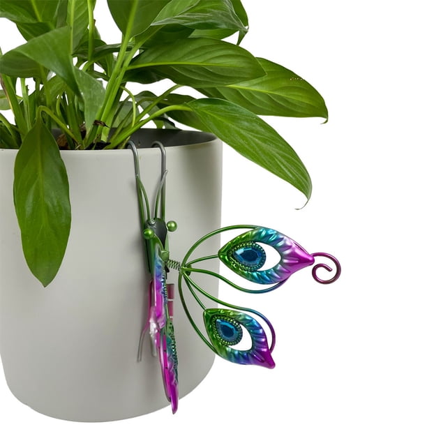 Flower Pot Pendant Insect Metal Glass Painted Pendant Potted Green Plant Personality Pendant