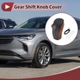 thumbnail image 2 of Cubierta de pomo de cambio de marchas Unique Bargains para automóvil, protector de manija de cambio para Buick Envision 15-20, cuero sintético negro y marrón, 2 of 6