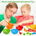 thumbnail image 6 of Counting Dinosaurs Toys Matching Games with Stacking Bowls Preschool Color Sorting Montessori, 6 of 7