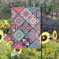 thumbnail image 2 of SKYSONIC Vintage Ethnic Elements Double-Sided Printed Garden House Sports Flag - 12x18in Polyester Decorative Flags for Courtyard Garden Flowerpot, 2 of 2