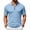Light Blue, variant on Men'S Textured Knit Half Zip Collared Short Sleeve Polo Shirt Retro Casual Tops For Summer Daily Wear And Golf Sports,Black,XXXL