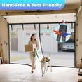 thumbnail image 5 of ### 精简短版（适合标题）
15x8FT Single Car Garage Magnetic Screen, Retractable Fiberglass Mesh with Weighted Bottom & 40 Magnets, Easy Install, Hands-Free for Garage & Patio, 5 of 15