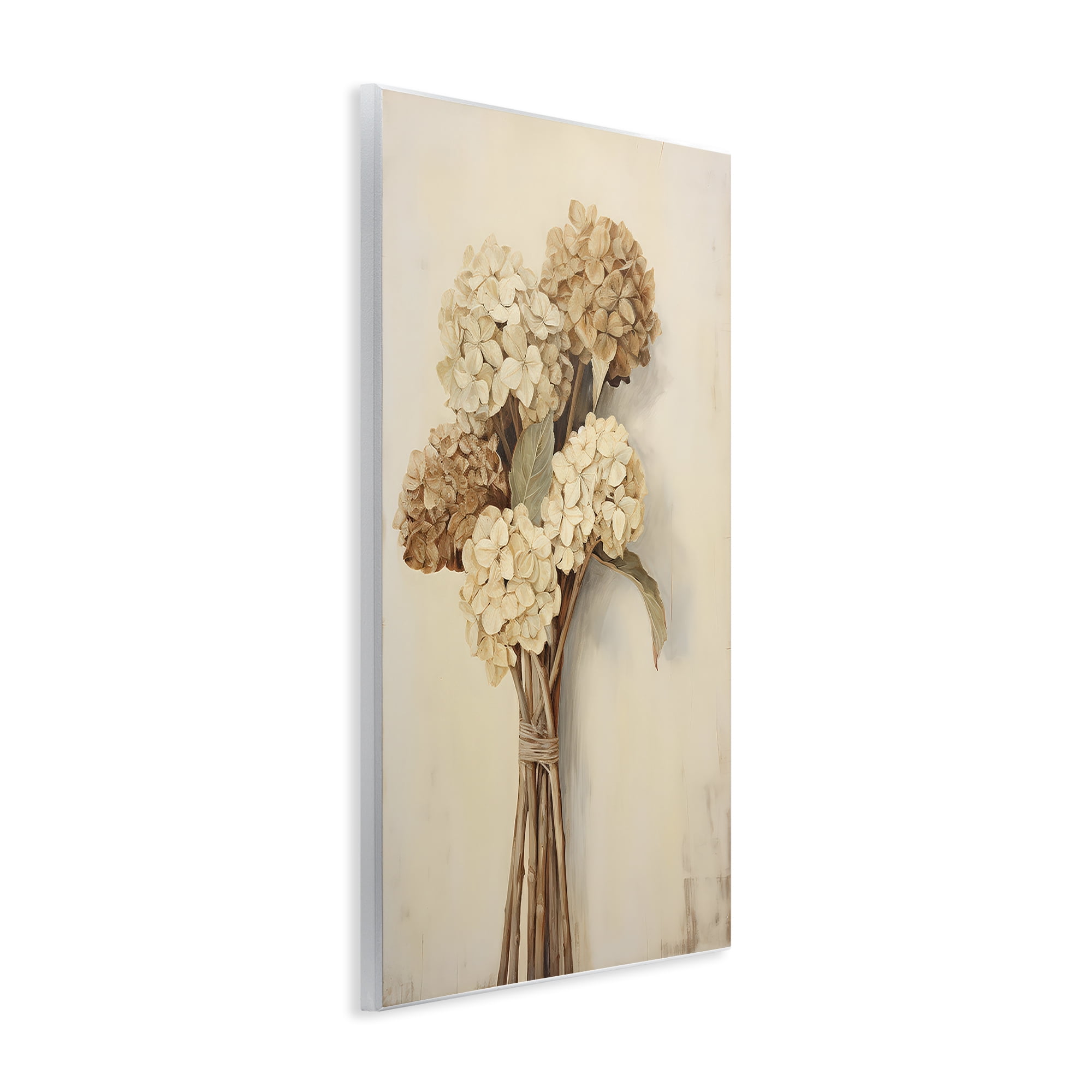 Stupell Industries Vintage Hydrangea Bundle Plants & Flowers Painting Unframed Art Print Wall Art, 13 x 19