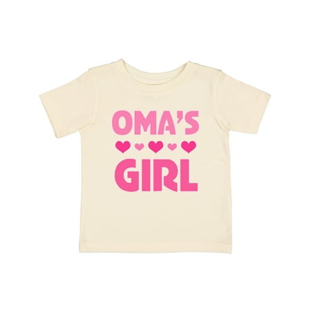 

Inktastic Oma s Girl Heart Gift Baby Girl T-Shirt