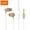 Gold, variant on Clearance Under 5$! Wired Earbuds 3.5MM Noise-cancelling Headphones with High Sound Quality 1.2 Meter Braided Cord Headset for MP3 CD Player Music Phone Computer Laptop PC Tablet