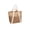 🥝 Brown_Hot#412, variant on Large Capacity Beach Bag Color Block Mesh Shoulder Tote - Open Top Oversized Travel Organizer, Multi Pocket Compartment Design, Versatile Everyday Carry