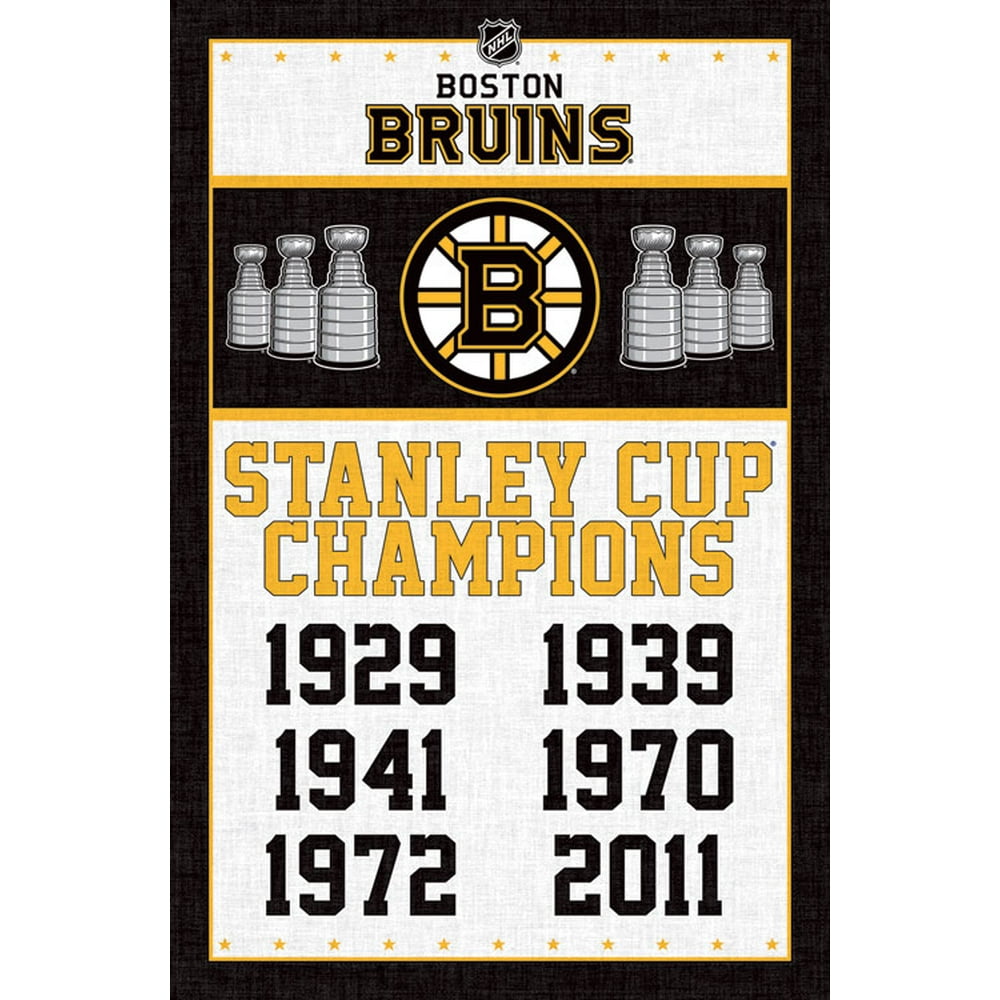 Trends International Boston Bruins® Champions Wall Poster 22.375" x 34