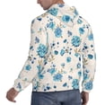 thumbnail image 6 of Lsque Rose Flowers Pattern Casual Men's Hoodie,Hooded Sweatshirt with Kangaroo Pocket,Pullover Hoodie-X-Large, 6 of 7